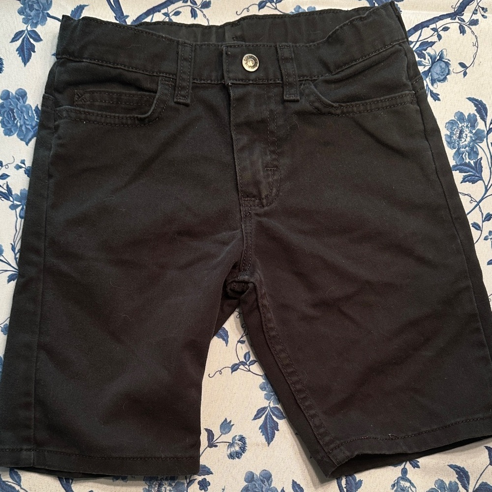 Kids Black Jean Shorts